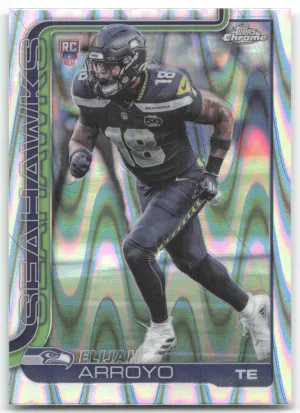 Elijah Arroyo RC 2025 Topps Chrome Ray Wave Refractor Seahawks