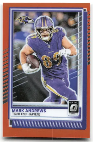 Mark Andrews 2025 Donruss Optic Orange #/299 Baltimore Ravens