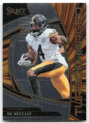 DK Metcalf 2025 Panini Select Turbocharged Pittsburgh Steelers