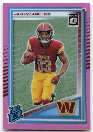 Jaylin Lane Rookie 2025 Donruss Optic Rated Rookies Preview Pink Commanders