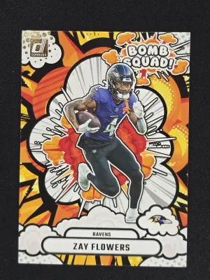 Zay Flowers 2025 Donruss Bomb Squad Baltimore Ravens
