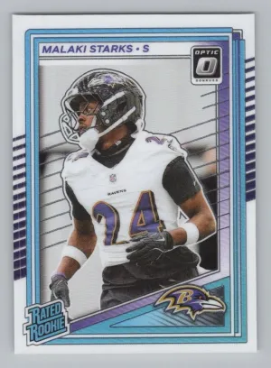 Malaki Starks RC 2025 Donruss Optic Baltimore Ravens