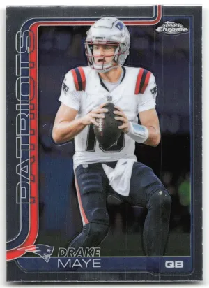 Drake Maye 2025 Topps Chrome New England Patriots