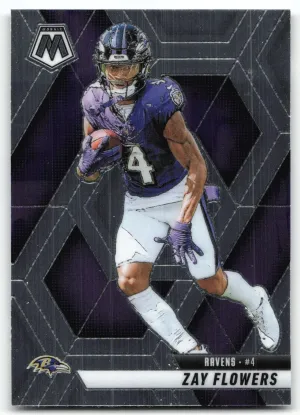 Zay Flowers 2025 Panini Mosaic Baltimore Ravens
