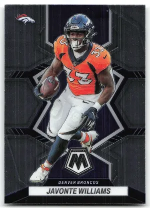 Javonte Williams 2022 Panini Mosaic Denver Broncos