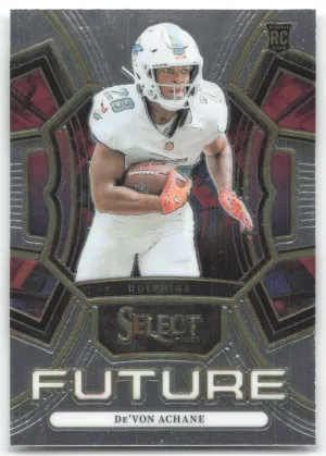 De'Von Achane 2023 Panini Select Future Miami Dolphins