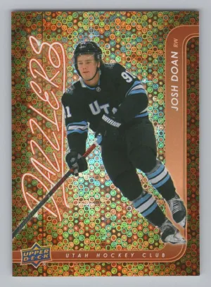 Josh Doan 2024-25 Upper Deck Dazzlers Orange Utah Hockey Club