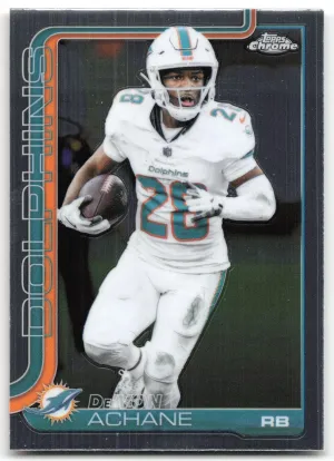 De'Von Achane 2025 Topps Chrome Miami Dolphins