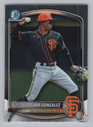 Josuar Gonzalez 2025 Bowman Draft Chrome San Francisco Giants