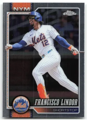 Francisco Lindor 2026 Topps Chrome New York Mets