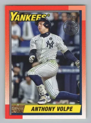 Anthony Volpe 2025 Topps 1990 Baseball 35th Anniversary New York Yankees