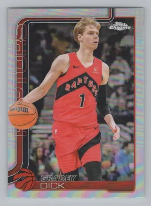 Gradey Dick 2025-26 Topps Chrome Refractor Toronto Raptors
