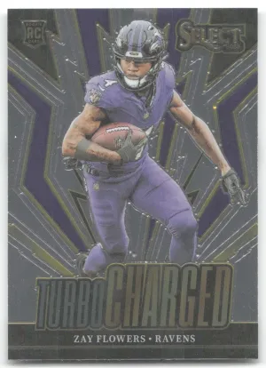 Zay Flowers 2023 Panini Select Turbocharged Baltimore Ravens