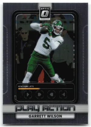 Garrett Wilson 2025 Donruss Optic Play Action New York Jets