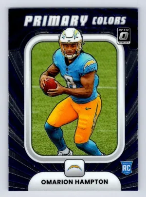 Omarion Hampton 2025 Donruss Optic Rookie Primary Colors Chargers
