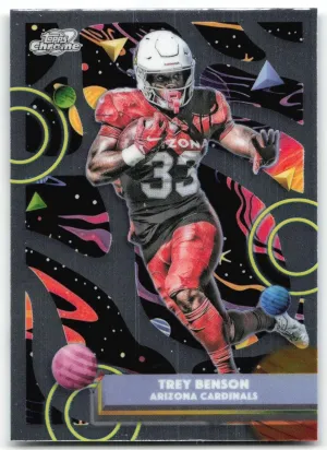 Trey Benson 2025 Topps Chrome Cosmic Arizona Cardinals