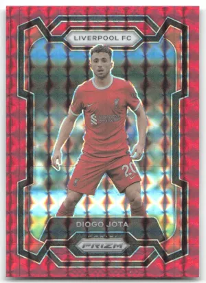 Diogo Jota 2023-24 Panini Prizm Premier League Red Mosaic Liverpool