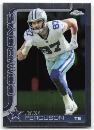 Jake Ferguson 2025 Topps Chrome Dallas Cowboys