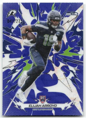 Elijah Arroyo RC 2025 Topps Resurgence Navy Surge Refractor #/275 Seahawks
