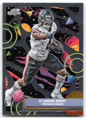 D'Andre Swift 2025 Topps Chrome Cosmic Chicago Bears