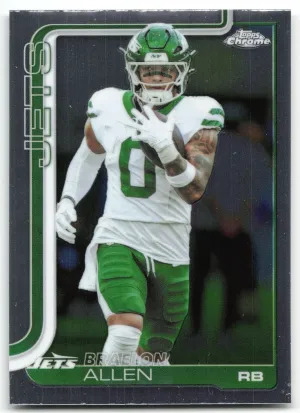 Braelon Allen 2025 Topps Chrome New York Jets