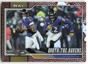 Lamar Jackson Quoth The Ravens 2026 Topps Flagship Football Leather