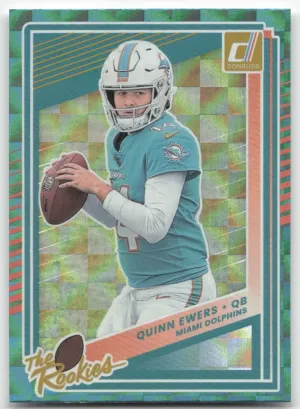 Quinn Ewers 2025 Donruss The Rookies Miami Dolphins