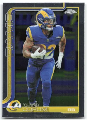 Blake Corum 2025 Topps Chrome Los Angeles Rams