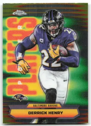 Derrick Henry 2025 Topps Chrome Power Players Baltimore Ravens