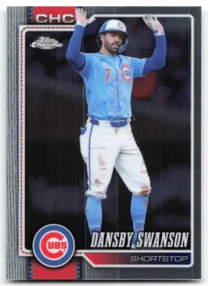 Dansby Swanson 2026 Topps Chrome Chicago Cubs