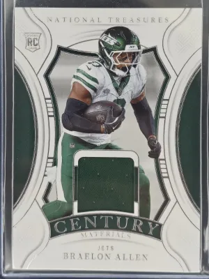 Braelon Allen Rookie 2024 Panini National Treasures Century Materials #/99