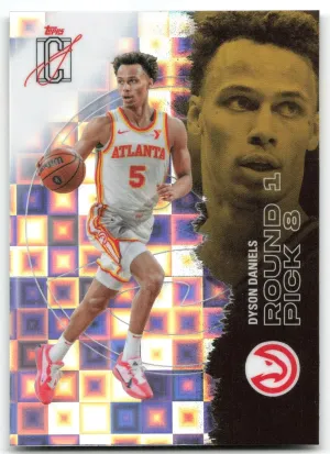 Dyson Daniels 2025-26 Topps Signature Class Chrome Pandora Refractors Hawks