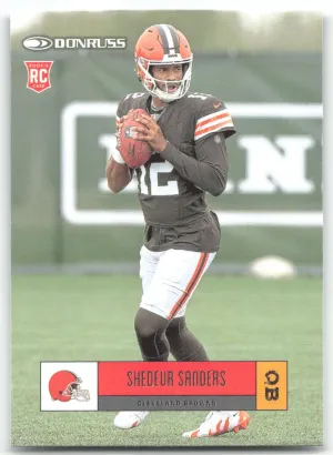 Shedeur Sanders 2025 Donruss Retro 2005 Cleveland Browns