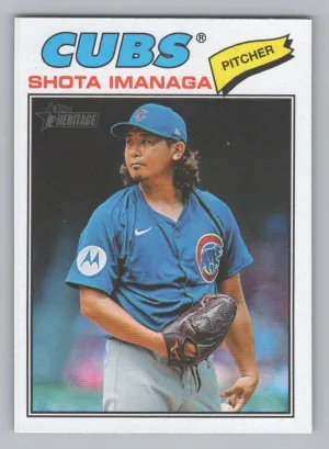 Shota Imanaga 2026 Topps Heritage Chicago Cubs
