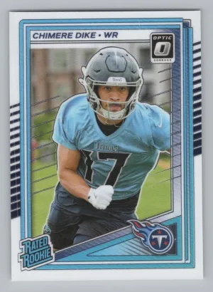 Chimere Dike RC 2025 Donruss Optic Tennessee Titans