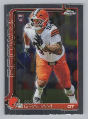 Mason Graham Rookie 2025 Topps Chrome Cleveland Browns