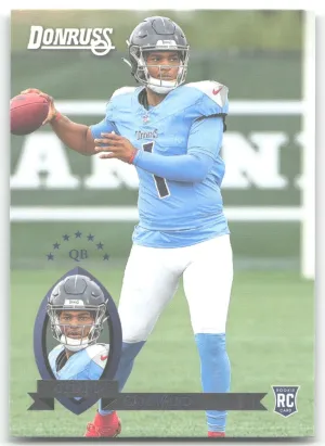Cam Ward 2025 Donruss Retro 1995 Titans