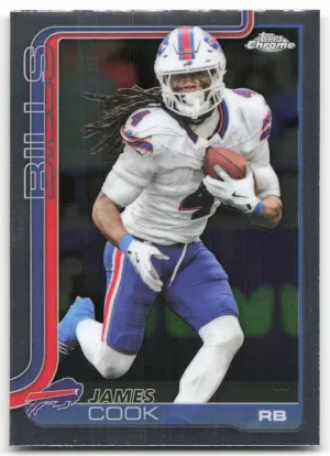 James Cook 2025 Topps Chrome Buffalo Bills