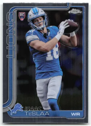 Isaac TeSlaa RC 2025 Topps Chrome Lions