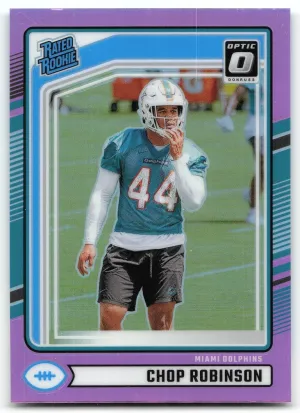 Chop Robinson Rookie 2024 Donruss Optic Rated Rookies Preview Pink
