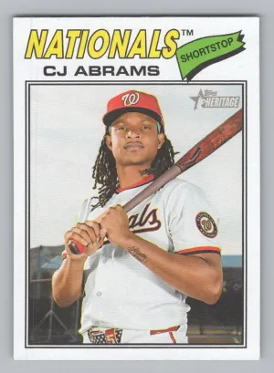 CJ Abrams 2026 Topps Heritage Washington Nationals