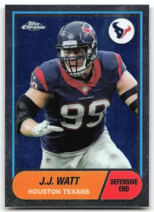 J.J. Watt 2015 Topps Chrome 60th Anniversary Houston Texans