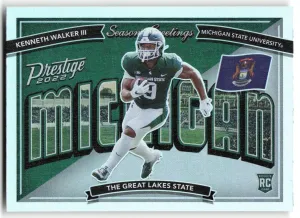Kenneth Walker III Rookie 2022 Panini Prestige Seasons Greetings
