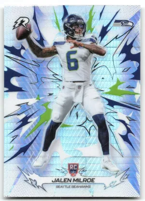 Jalen Milroe Rookie 2025 Topps Resurgence Prism Refractor Seattle Seahawks