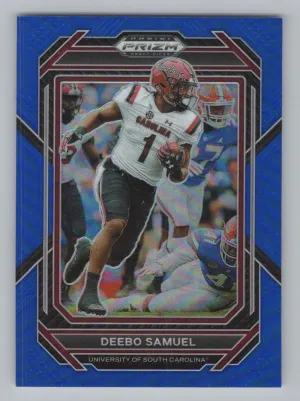 Deebo Samuel 2023 Panini Prizm Draft Picks Prizms Blue #/199 Gamecocks