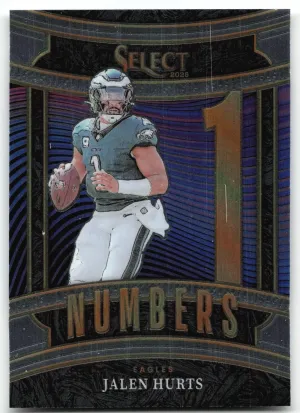 Jalen Hurts 2025 Panini Select Select Numbers Philadelphia Eagles