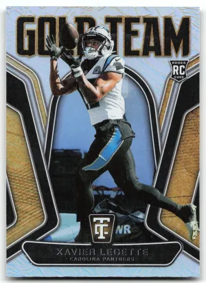 Xavier Legette 2024 Panini Totally Certified Gold Team Carolina Panthers