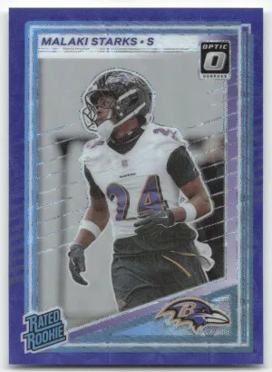 Malaki Starks Rookie 2025 Donruss Optic Rated Rookies Preview Blue Scope