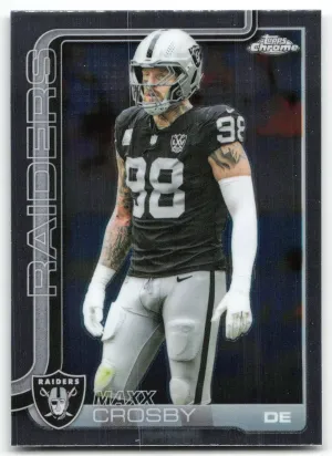 Maxx Crosby 2025 Topps Chrome Las Vegas Raiders