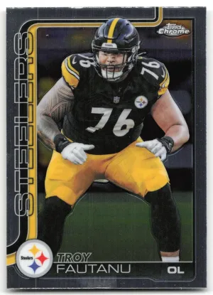 Troy Fautanu 2025 Topps Chrome Pittsburgh Steelers